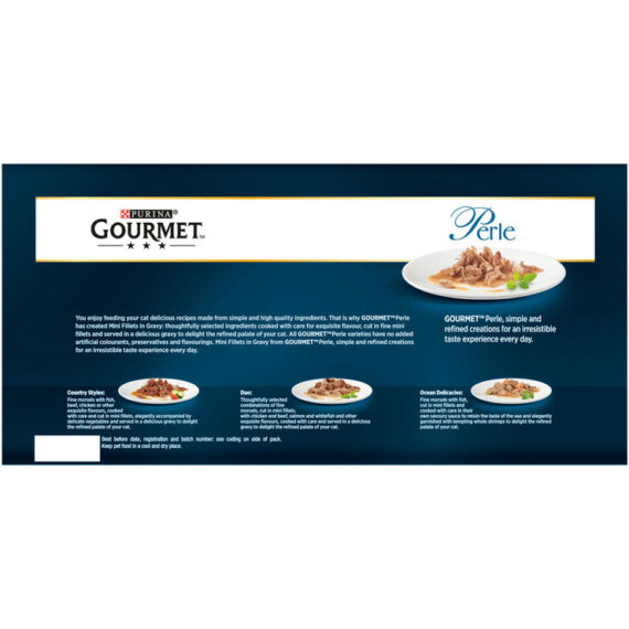 Gourmet Perle Cat Food Chefs Fish and Meat Mixed Collection, 60 x 85g - Image 2