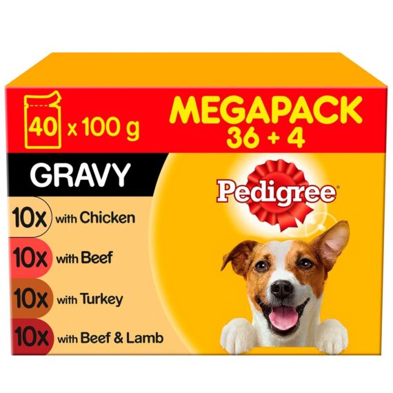 Pedigree Variety Pouch in Gravy, 40 x 100g - Image 3
