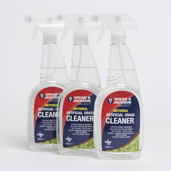 Spear & Jackson Antiviral Artificial Grass Cleaner x3
